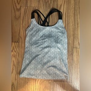 calvin klein white and grey women’s dri fit workout tank